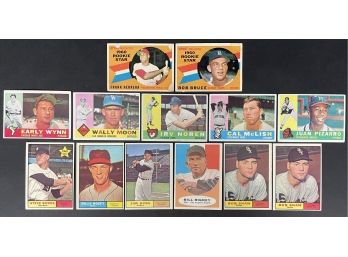 Lot Of 13 Assorted Vintage Baseball Cards