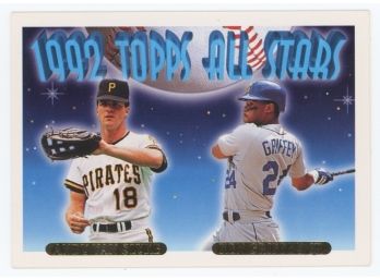 1993 Topps Baseball #405 1992 All-Star Outfielders Ken Griffey Jr. & Andy Van Slyke
