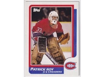 1986 Topps Patrick Roy Rookie Card
