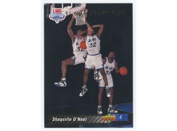 1992-93 Upper Deck #1 Shaquille O'Neal #1 NBA Draft Pick Rookie