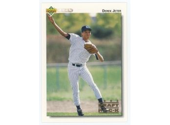 1992 Upper Deck #5 Derek Jeter 1992 Draft Pick Rookie