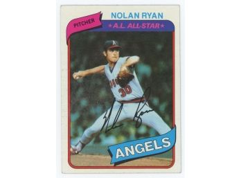 1980 Topps Baseball #580 Nolan Ryan A.L. All-Star