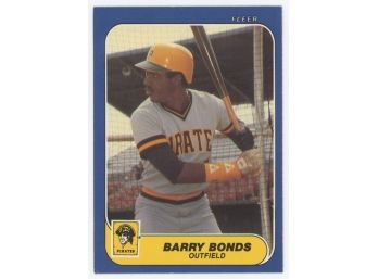 1986 Fleer Baseball #U-14 Barry Bonds Rookie