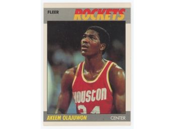 1987-88 Fleer Basketball #80 Akeem Olajuwon