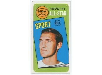 1970-71 Topps Basketball #107 Jerry West 1970-71 Sport All-Star