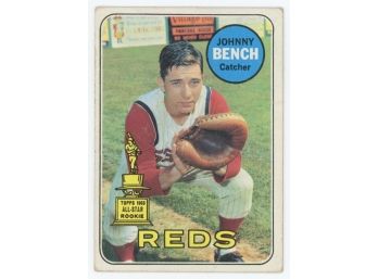 1969 Topps Baseball #95 Johnny Bench 1968 All-Star Rookie