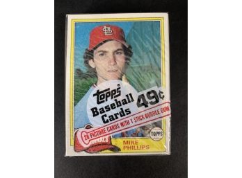 Sealed 1981 Topps Baseball Card Pack