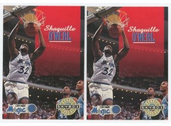 Lot Of 2 1992-93 Skybox #382 Shaquille O'Neal Rookies