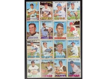 Lot Of 16 1967 Topps Baseball Cards