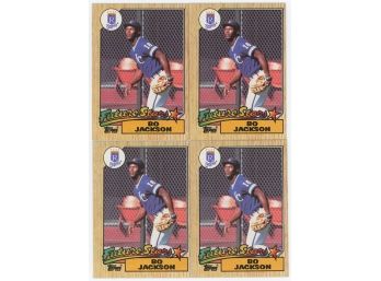 Lot Of 4 1987 Topps Baseball #170 Bo Jackson Future Stars Rookies