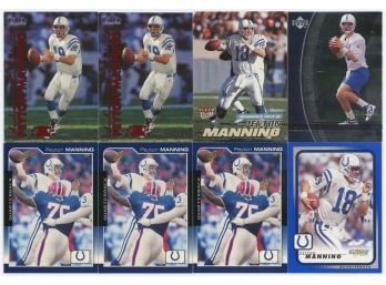 Lot Of 8 Peyton Manning Cards Including Rookies