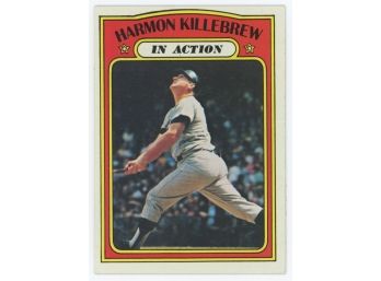 1972 Topps Baseball #52 Harmon Killebrew In Action