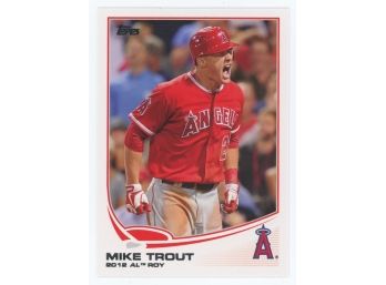 2013 Topps Baseball #338 Mike Trout 2012 Rookie Of The Year