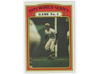 1972 Topps Baseball #226 1971 World Series Game No. 4
