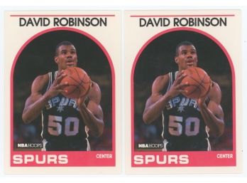 Lot Of 2 1989 Hoops #310 David Robinson Rookies
