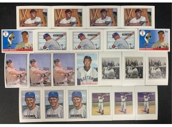 Lot Of 22 Assorted Reprint Baseball Cards
