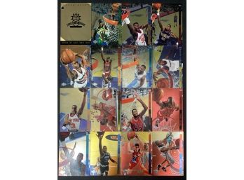 1994 Upper Deck Basketball Behind The Glass Complete 15 Card Set Plus Trade Card!