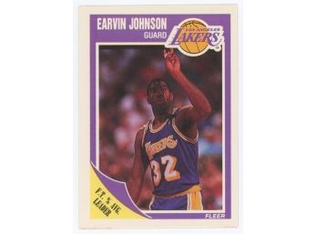 1989-90 Fleer Basketball #77 Earvin Johnson