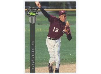 1992 Classic Baseball #231 Derek Jeter Four Sport Draft Pick Rookie