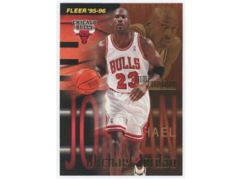 1995-96 Fleer Basketball #323 Michael Jordan Firm Foundation