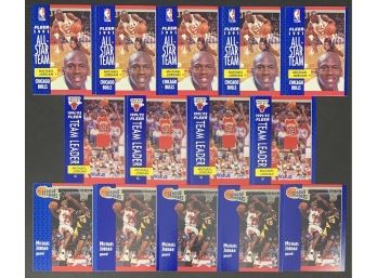 Lot Of 14 1991/92 Fleer Basketball Michael Jordan Cards