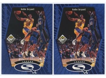 Lot Of 2 1998-99 Upper Deck US Choice #SQ13 Kobe Bryant Starquest