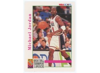 1992-93 Hoops Basketball #341 Michael Jordan Basketball Tournament Of The Americas