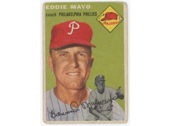 1954 Topps Baseball #247 Eddie Mayo