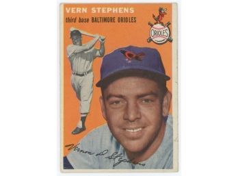 1954 Topps Baseball #54 Vern Stephens
