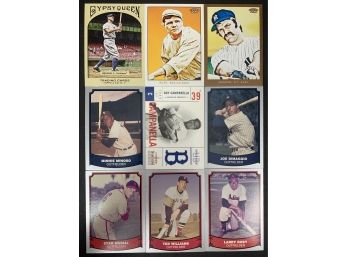 Lot Of 9 Assorted Baseball Stars Cards