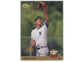 1993 Upper Deck #449 Derek Jeter Top Prospect Rookie