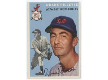 1954 Topps Baseball #107 Duane Pillette