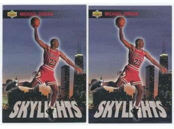 Lot Of 2 1993-94 Upper Deck Basketball #466 Michael Jordan Skylights