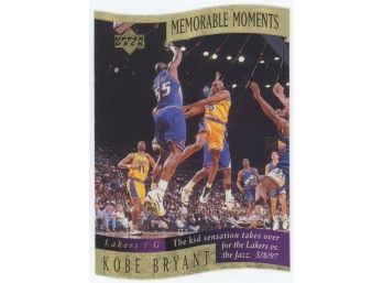 1998-99 Upper Deck Memorable Moments Kobe Bryant