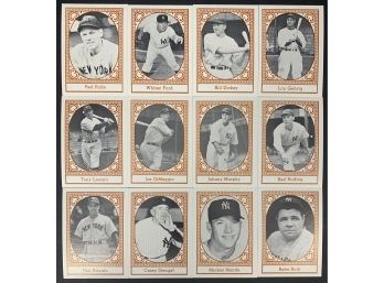 Complete Set Of 12 1980 TCMA All Time NY Yankees