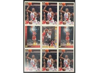 Lot Of 9 1990's Upper Deck Michael Jordan Basketball Cards