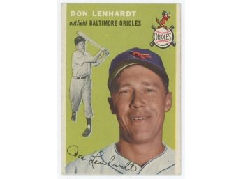 1954 Topps Baseball #157 Don Lenhardt