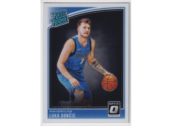 2018-19 Donruss Optic Basketball #177 Luka Doncic Rated Rookie