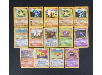Lot Of 14 Assorted Pokemon Cards