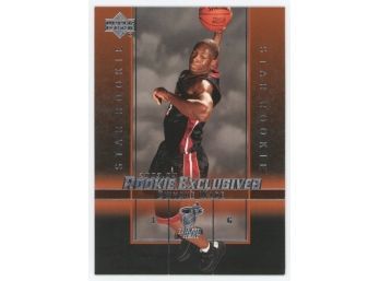 2003 Upper Deck Rookie Exclusives Dwyane Wade Rookie Card