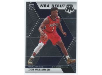 2019/20 Panini Mosaic Zion Williamson NBA Debut Rookie Card
