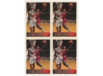 Lot Of Four 1996 Topps Michael Jordan Basketball Cards