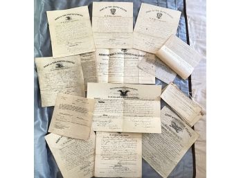 Collection Of Antique And Vintage Ephemera - Mainly Military And Stock Related