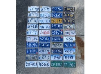 Collection Of 40 US License Plates