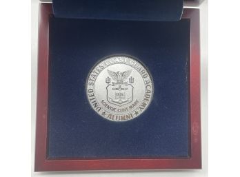 United States Coast Guard Alumni Coin In Original Case