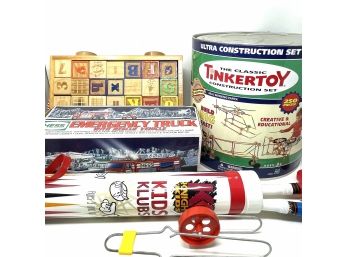 Vintage Toy Lot Including Tinkertoys, Hess Truck And More!