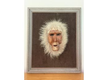 Native 3D Mask Art Mounted And Framed