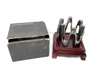 Vintage Dansk Designs Sculptural Candle Holder Made In France In Original Box