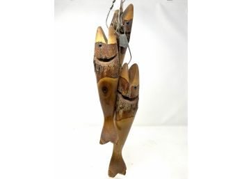 Carved Fish On Hooks