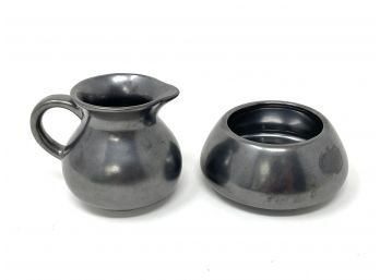 Prinknash Made In England Creamer And Sugar Bowl